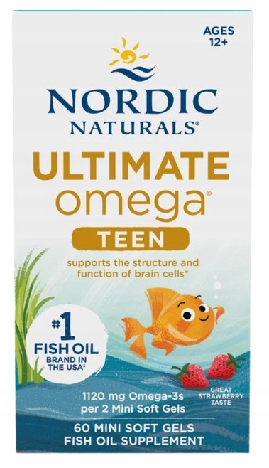 Levně Nordic Naturals Ultimate Omega Teen Omega-3 (60 kapslí)