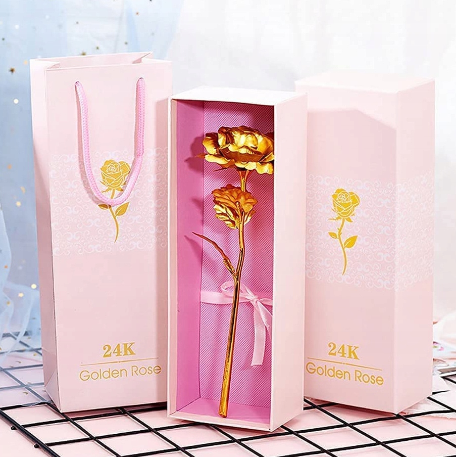 BŁYSZCZĄCA WIECZNA RÓŻA PREZENT NA OKAZJE DLA NIEJ Waga produktu z opakowaniem jednostkowym 0.19 kg