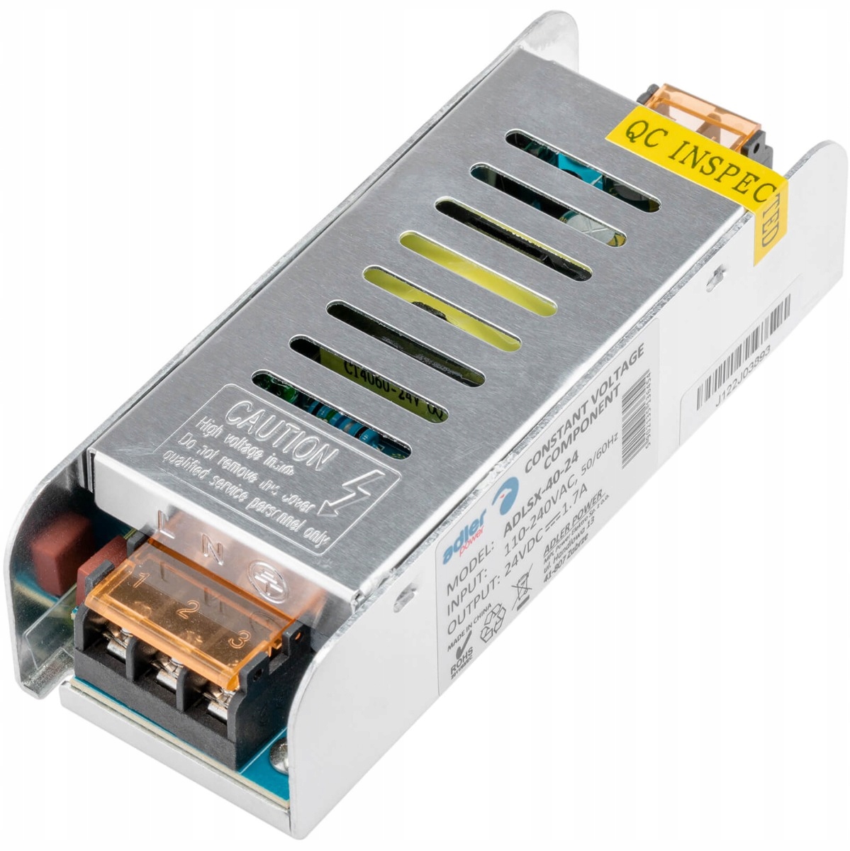 

Zasilacz Modułowy Stałonapięciowy 40W 24V DC 1,7A