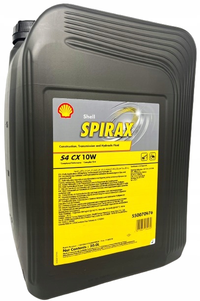 Olej hydr Shell Spirax S4 CX10w 20L CAT TO-4