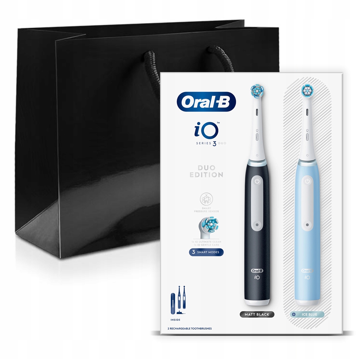 Oral-B iO 3 Black&Blue Szczoteczka elektryczna w technologii Braun