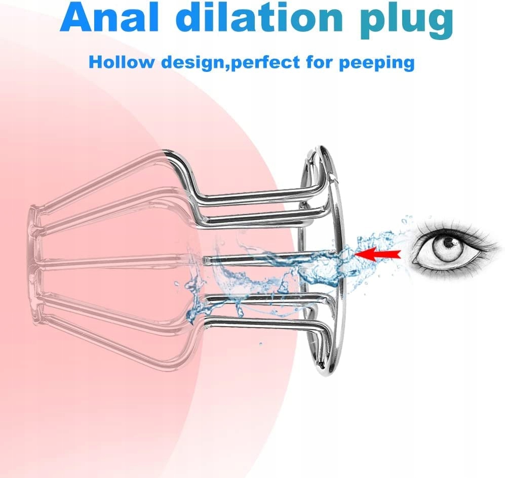METALL Analny Expander Dilatator Spekulum G Punkt Stymulator Fetysz BDSM SM — miniatura 3