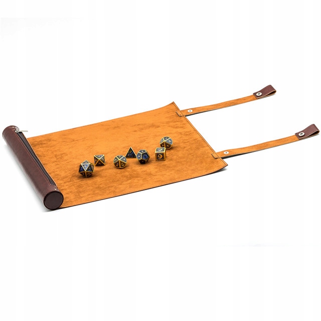 

Skórzany Zwój Dice Tray Mata Tacka Kości 31X25CM
