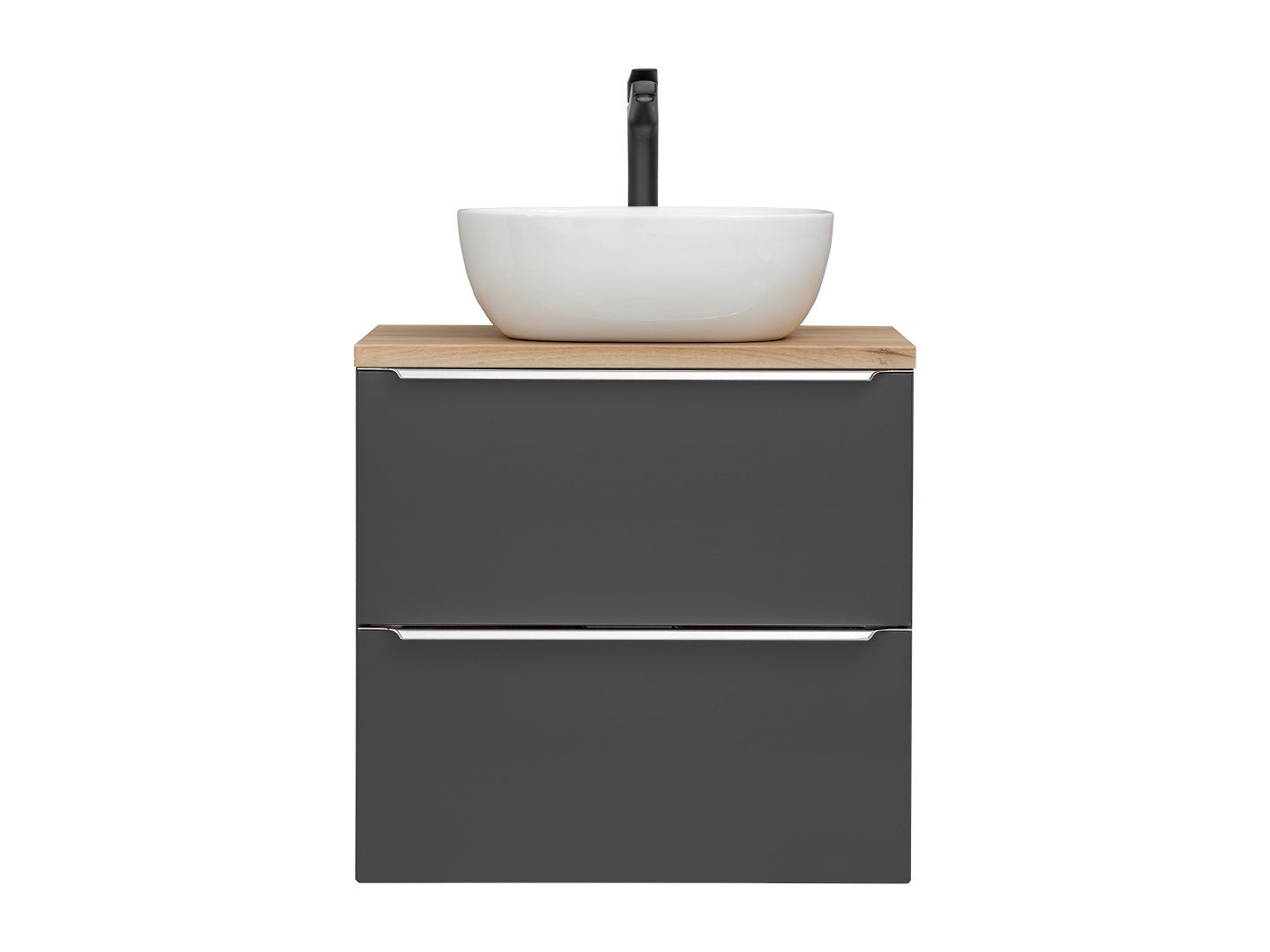 SZAFKA Z UMYWALKĄ I BLATEM 60 CM CAPRI COSMOS Kolor frontów czarny