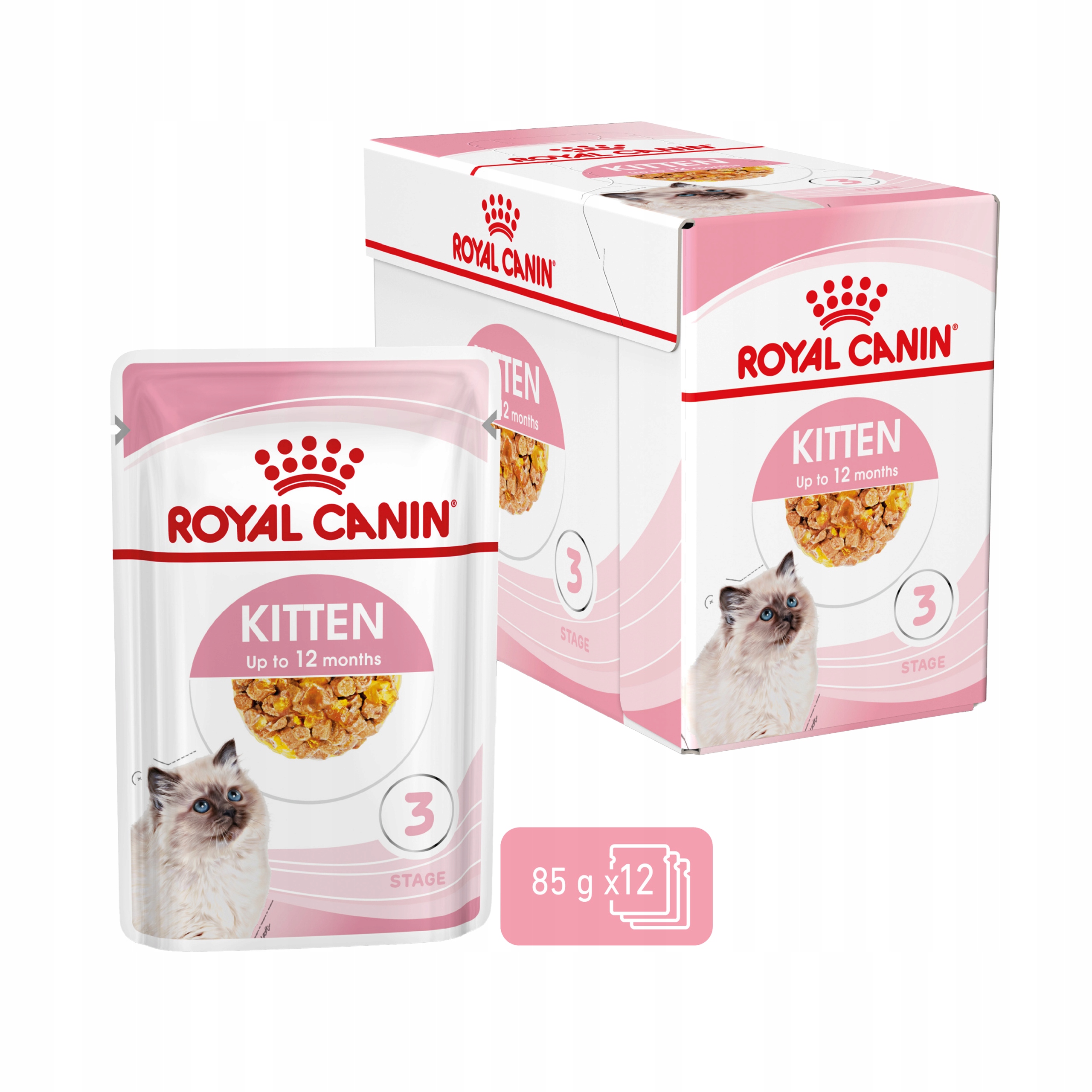 Vlhké Krmivo Royal Canin Kitten Instinctive v želé 85 g 12 ks