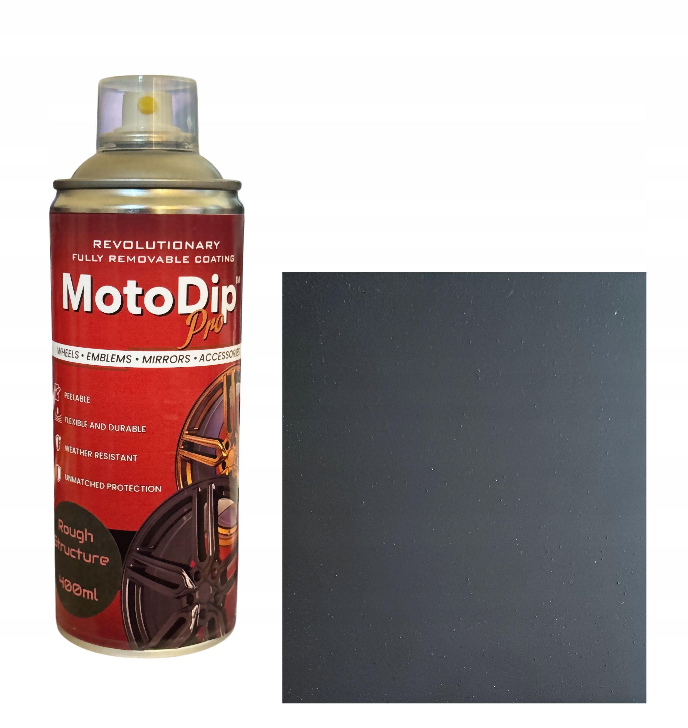 Moto Dip powłoka gumowa strukturalna czarny mat 400ml
