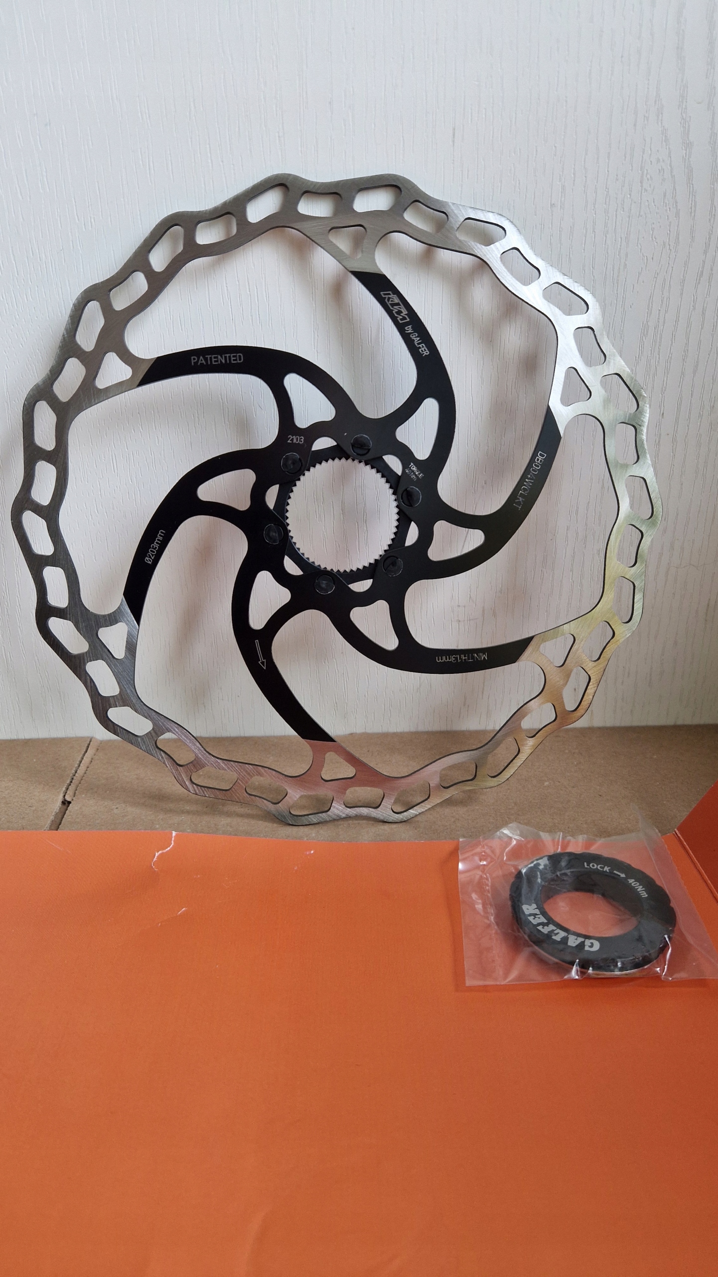 Nowa tarcza hamulcowa Galfer 203 mm Centerlock ktm 1,8 mtb enduro trail