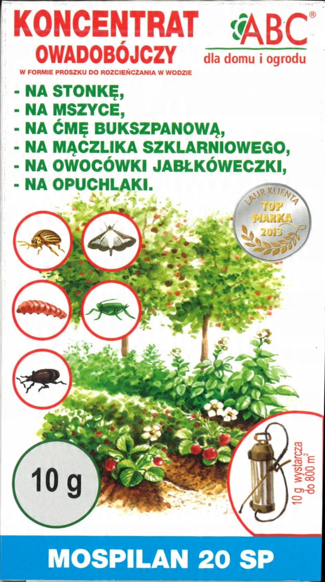 

Mospilan 20 Sp 10g ćma bukszpanowa opuchlaki inne