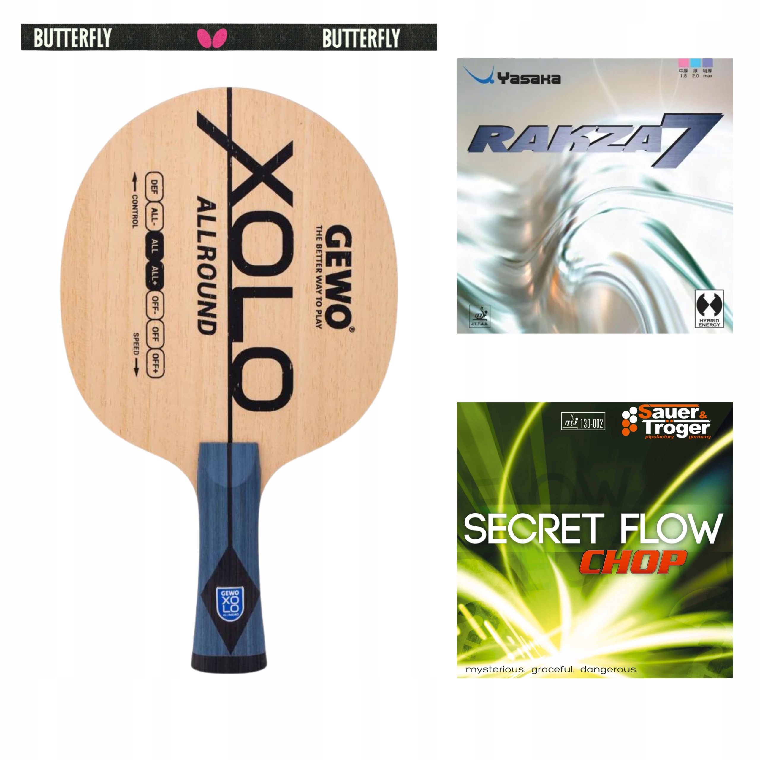 Raketa Na Slabý Bekhend Na Stolní Tenis Rakza 7 Deska Gewo All