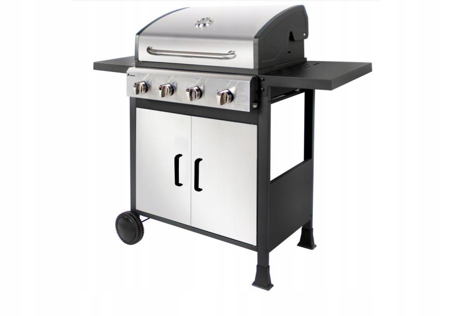 Plynový gril 4-platničkový, výkon jedného 2,7 kW, liatinový rošt