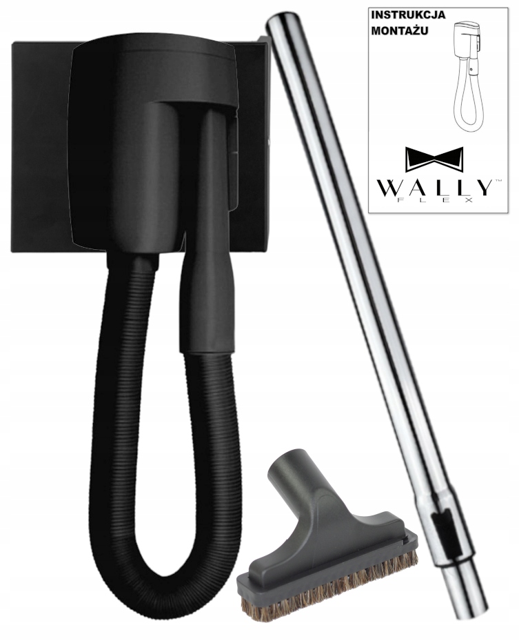 Wally Flex čierny set príslušenstva a stojan