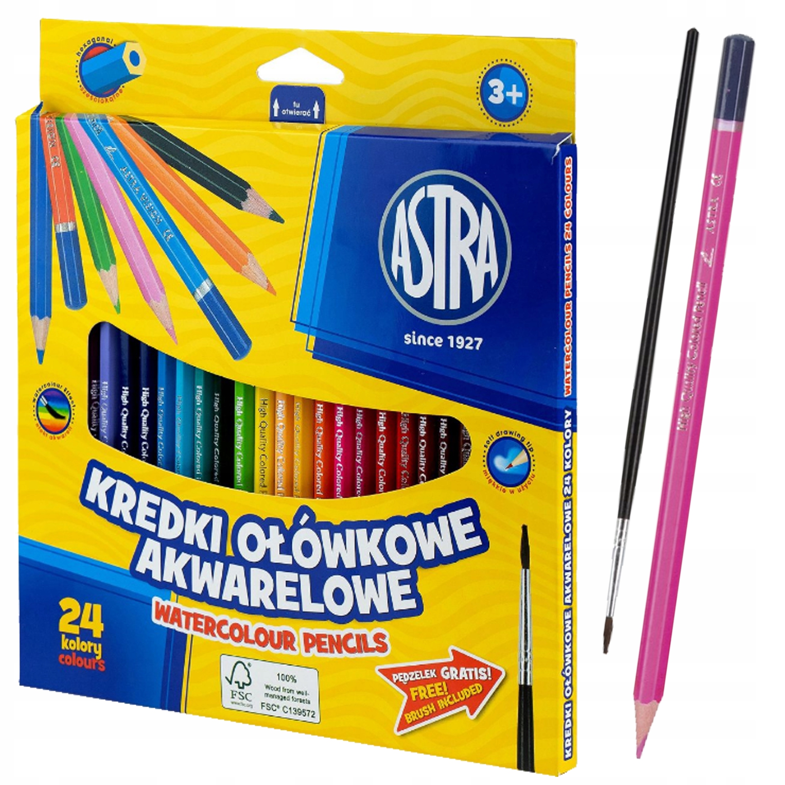 

Kredki Akwarelowe Ołówkowe Astra