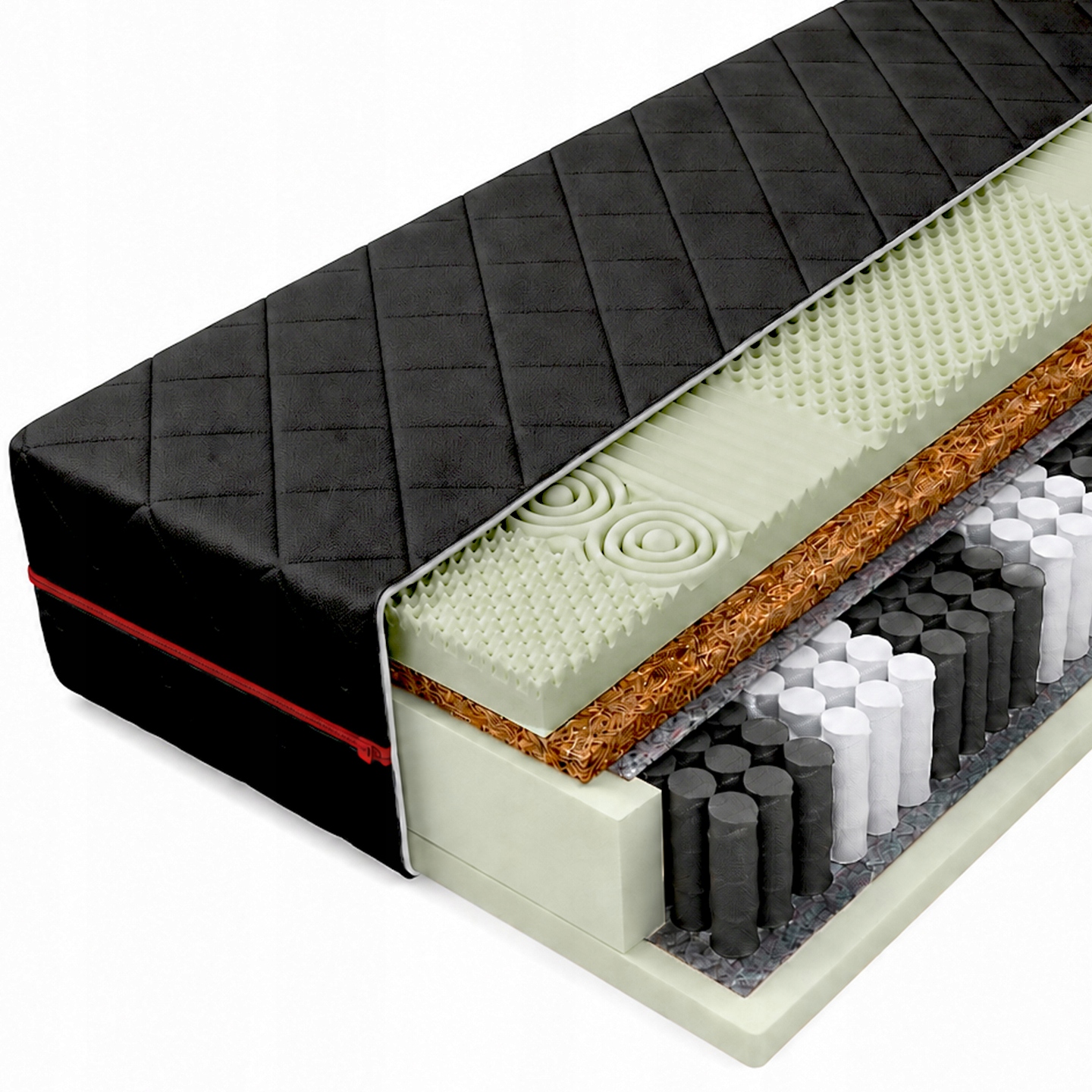 Materac pocket 140x200 Prestige Kokos exclusive Masujący 24cm H3/H4