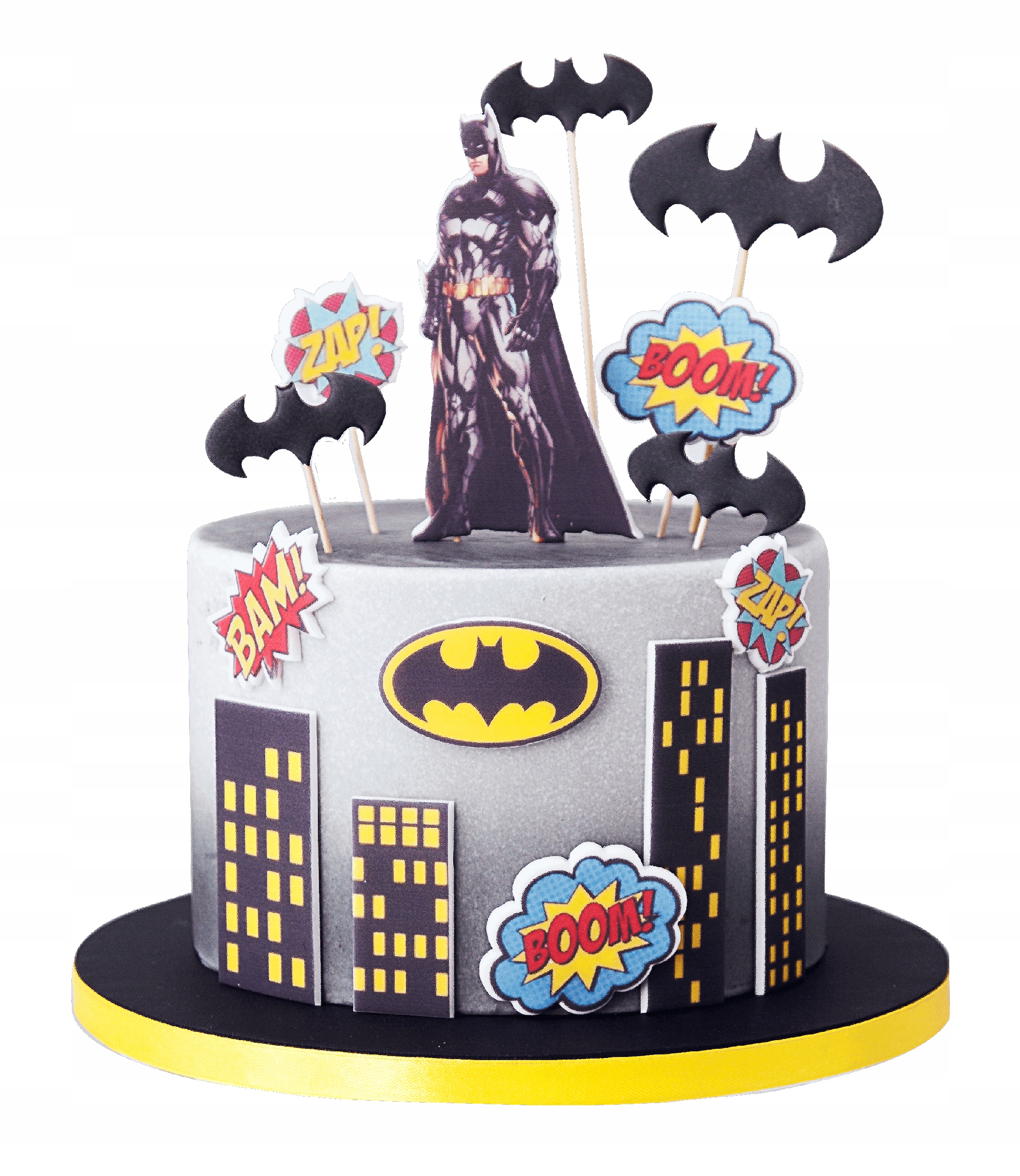 Zestaw do dekoracji tortu Batman 2D 15 el.