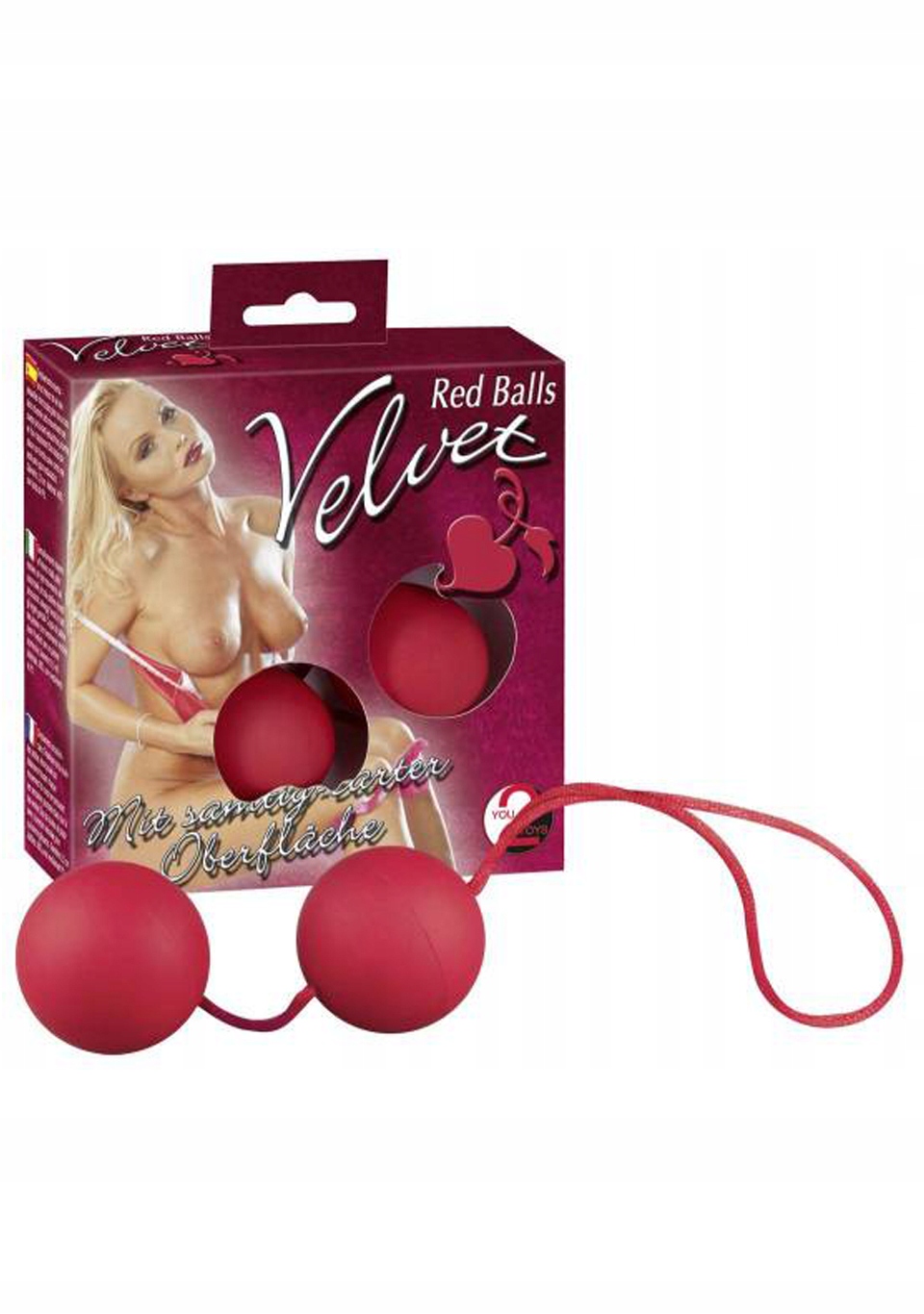 Kulki gejszy You2Toys Velvet Red Balls czerwone