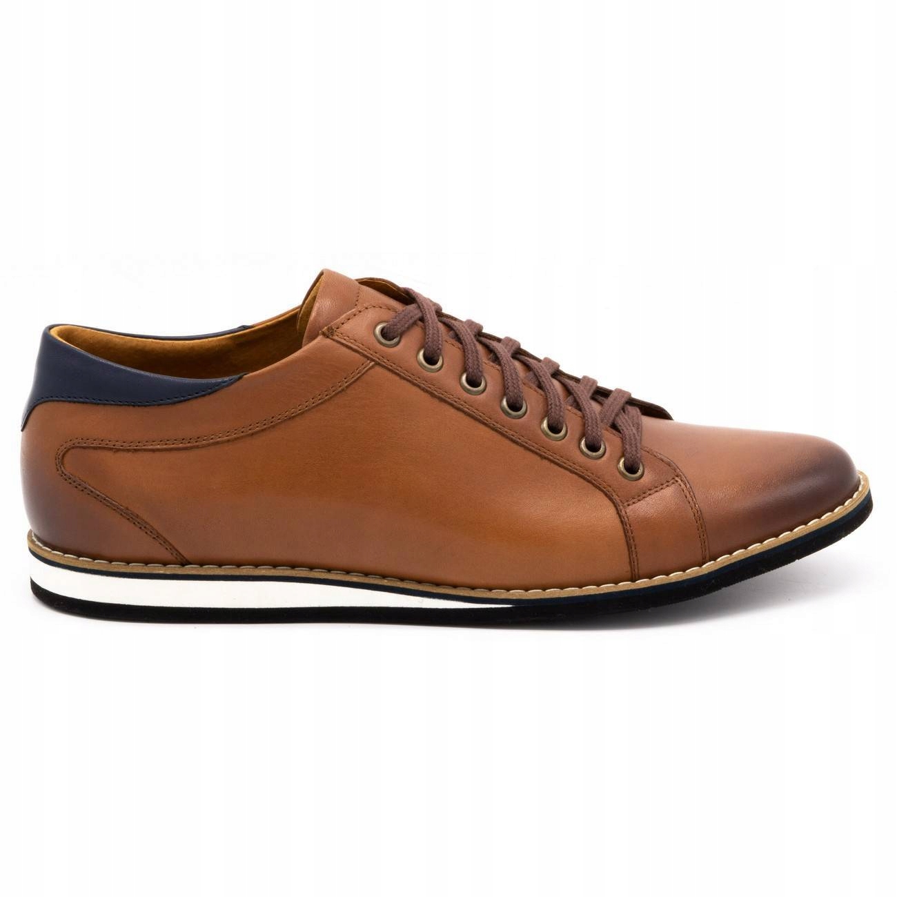 

Buty męskie skórzane 7008KB brązowe 48