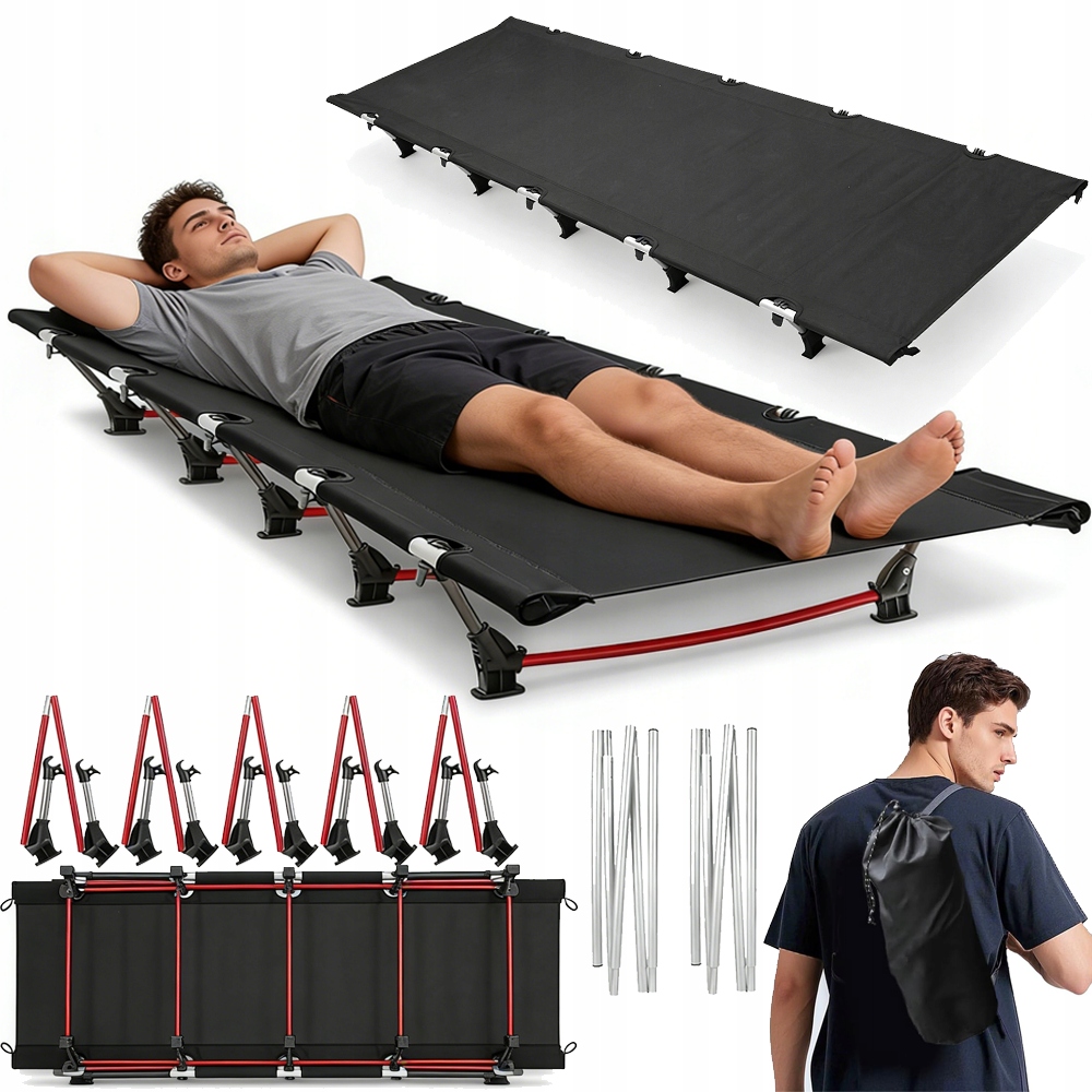 Skládací Cestovní Postel Voděodolná Oxford S Protiskluzovou Taškou 190 CM