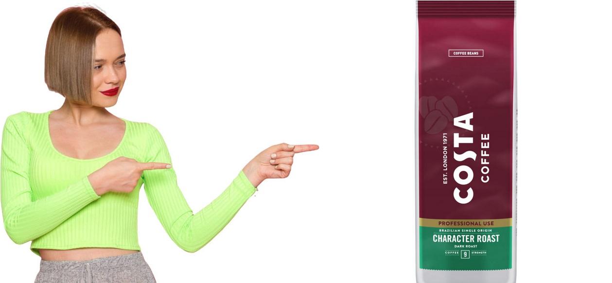 Levně Káva zrnková Costa Coffee 1 kg Brazilian