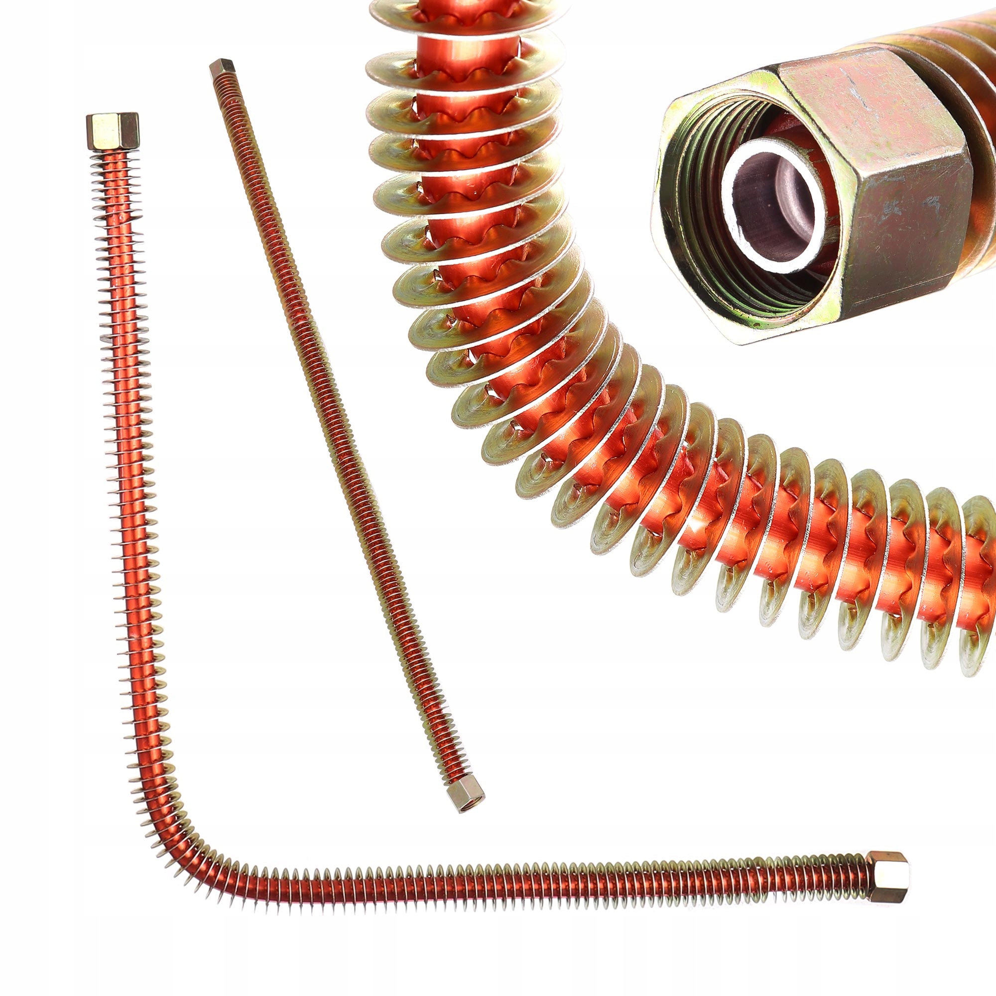 Radiator Rurka Przewód 3/4"-16UNS Sprężarki Kompresora Metalowy Chłodzenie