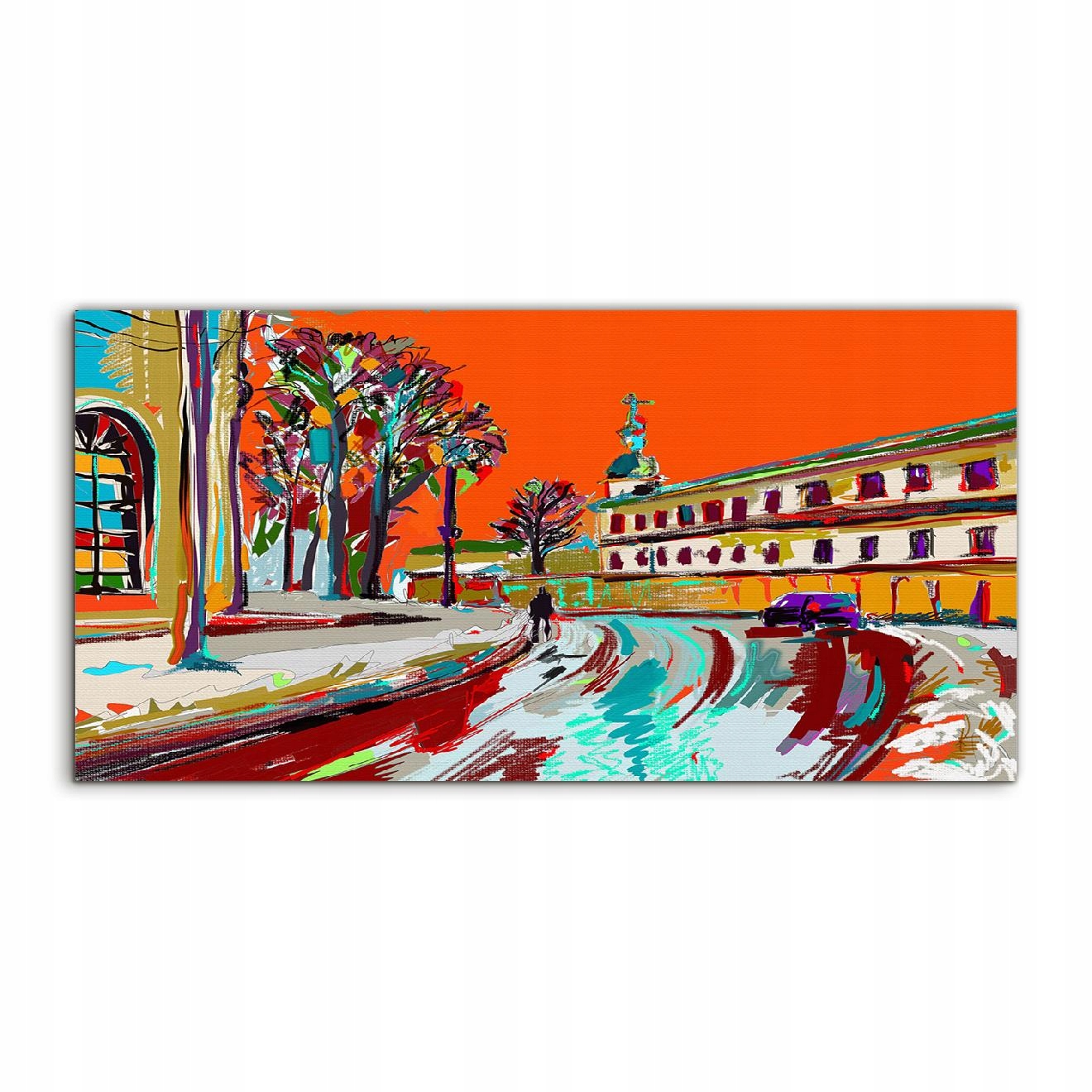 

Fotoobraz 120x60 na prezent Krajobraz Zima Miasto