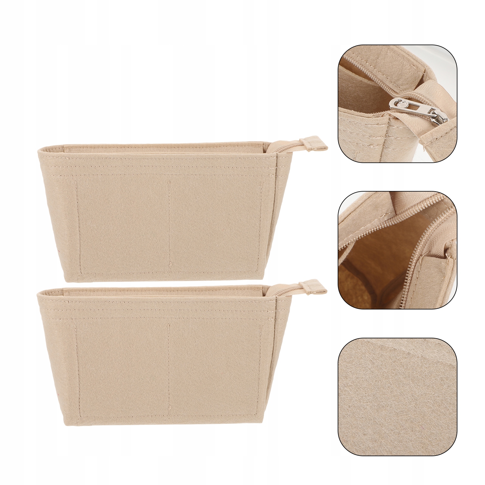 MAŁA TORBA WKŁADKA DO TORBY WKŁADKA PIKOWANA KOSMETYCZKA Wzór dominujący bez wzoru