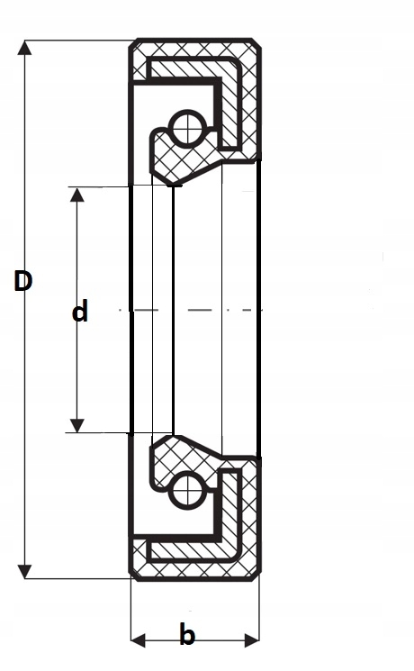 do USZCZELNIACZ 8x16x7 na SIMERING 8 x 16 x 7 Stan opakowania oryginalne