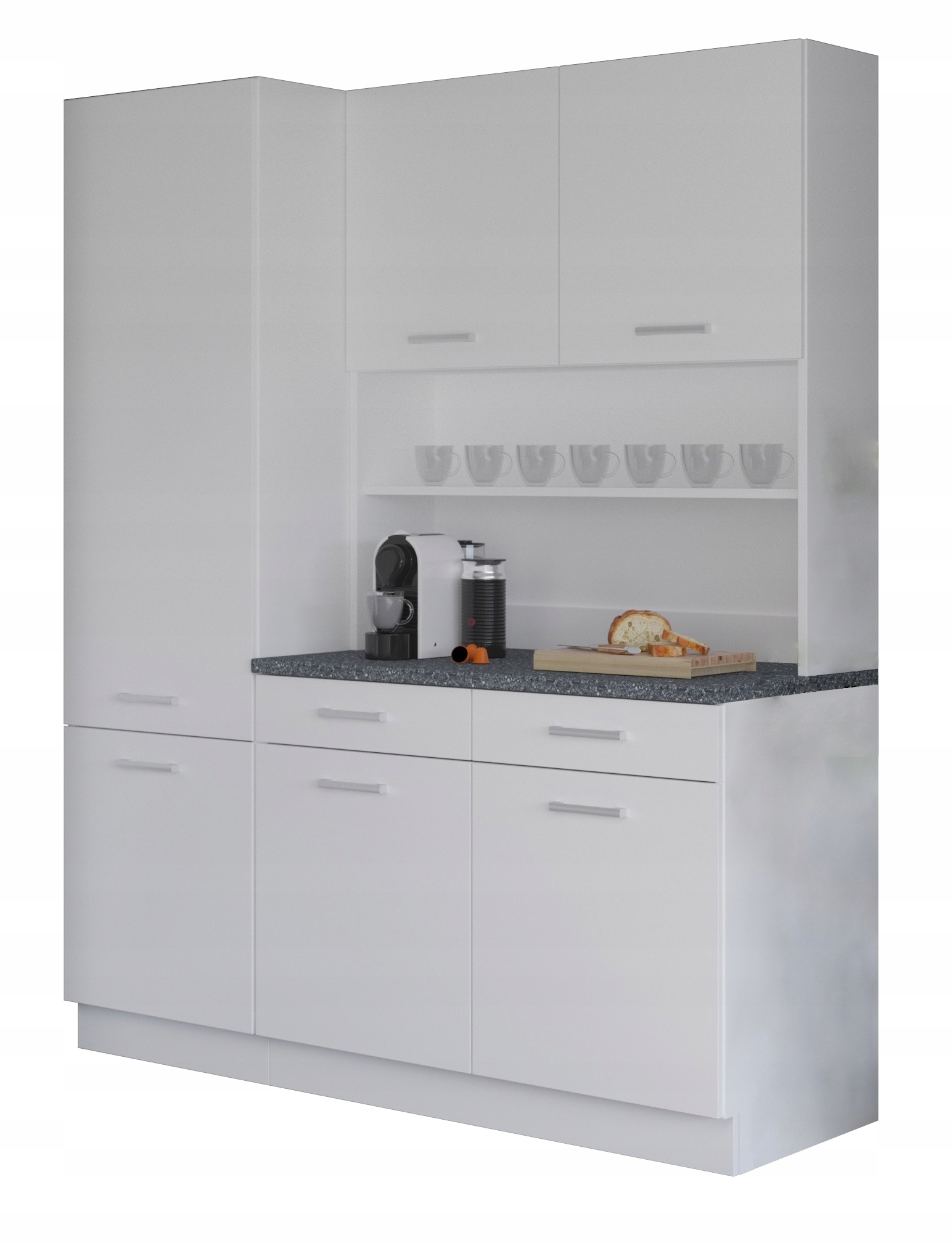 Virtuvės baldų komplektas 150 cm indauja virtuvei MOKKA balsa