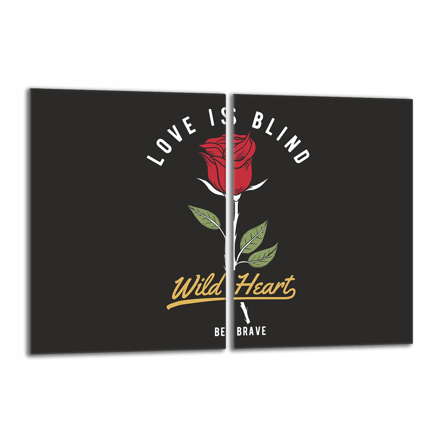 Skleněná ochranná deska na sporák 2x40x52 Růže Do Kuchyně