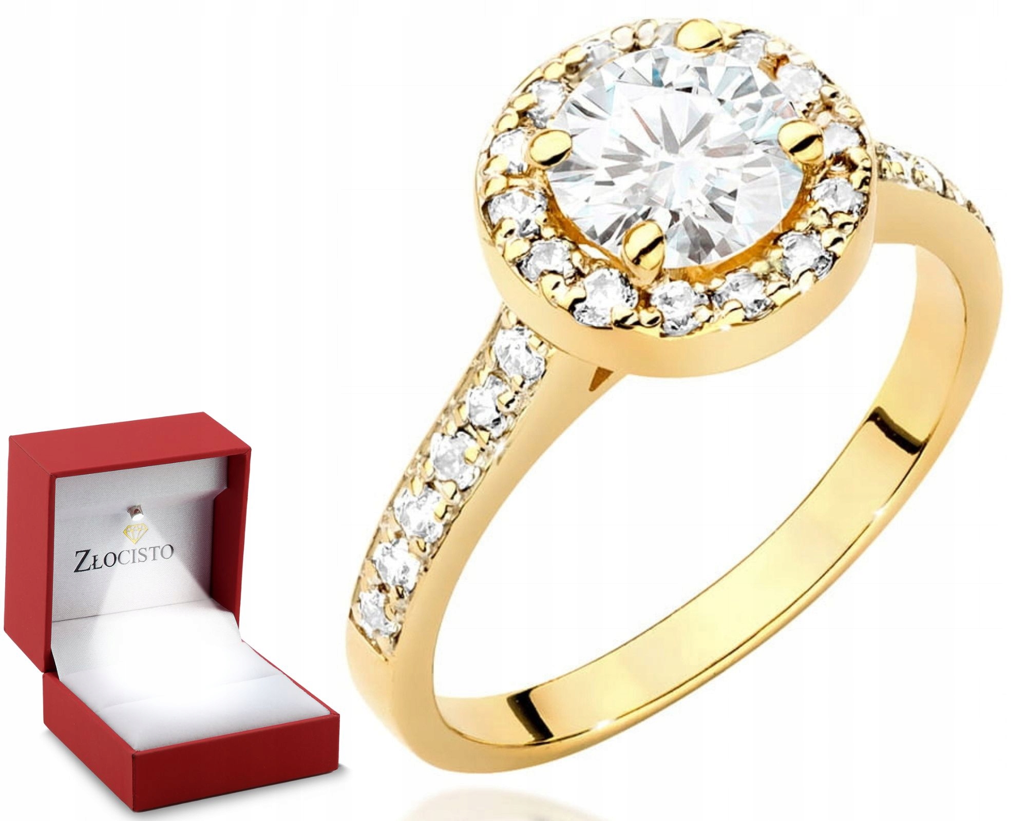 Zlatý Prstýnek S Brilianty 1,37 ct 585 Gravírování