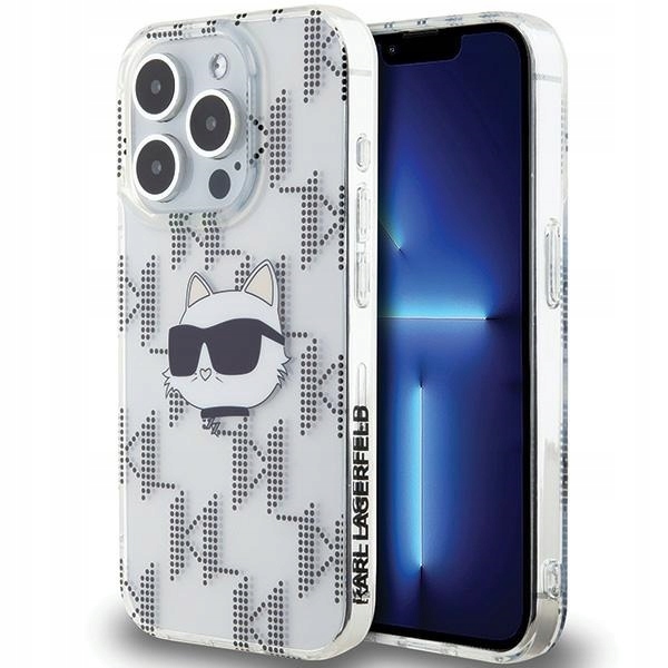 Pouzdro Karl Lagerfeld KLHCP15LHKLPCHT pro iPhone 15 Pro 6.1" transparentní hardcase