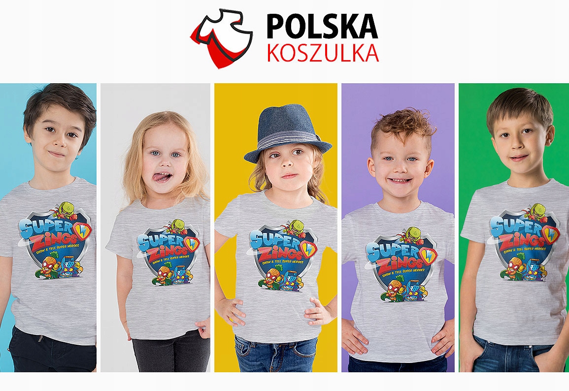 T-SHIRT KOSZULKA DLA DZIECKA SUPER ZINGS 116 SUPER JAKOŚĆ Rodzaj gadżetu filmowy gamingowy książkowy, komiksowy muzyczny