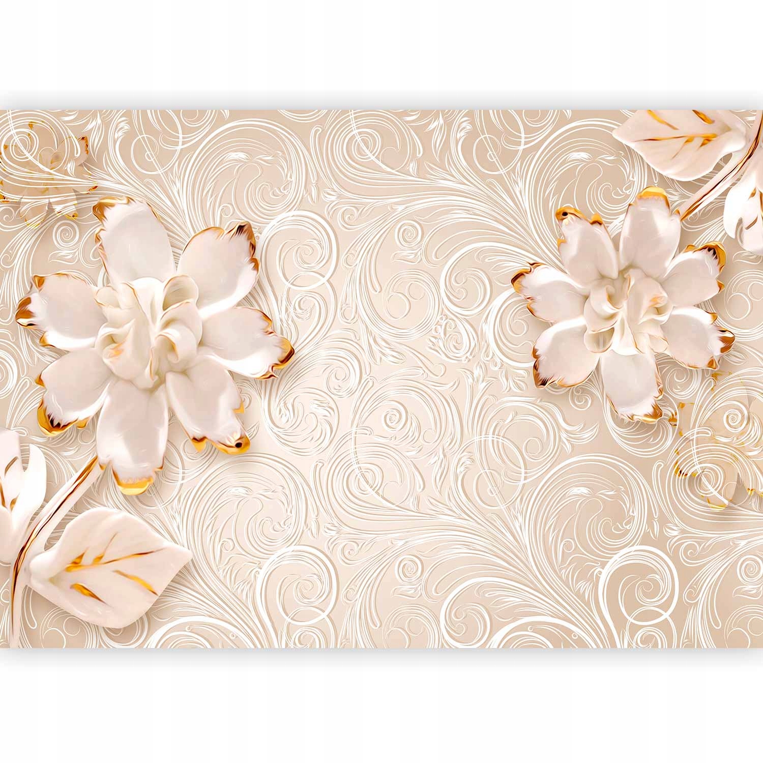 Fototapeta Květiny Ornamenty Glamour Moderní Tapeta Na Sypilování 400x280