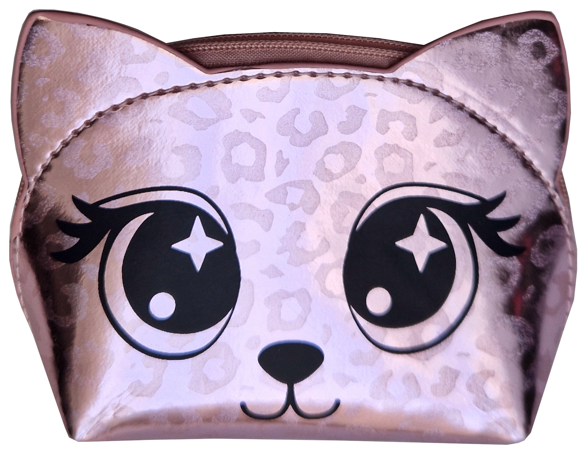 

Saszetka Portfelik Kotek Z Oczkami Rzęsami Różowy