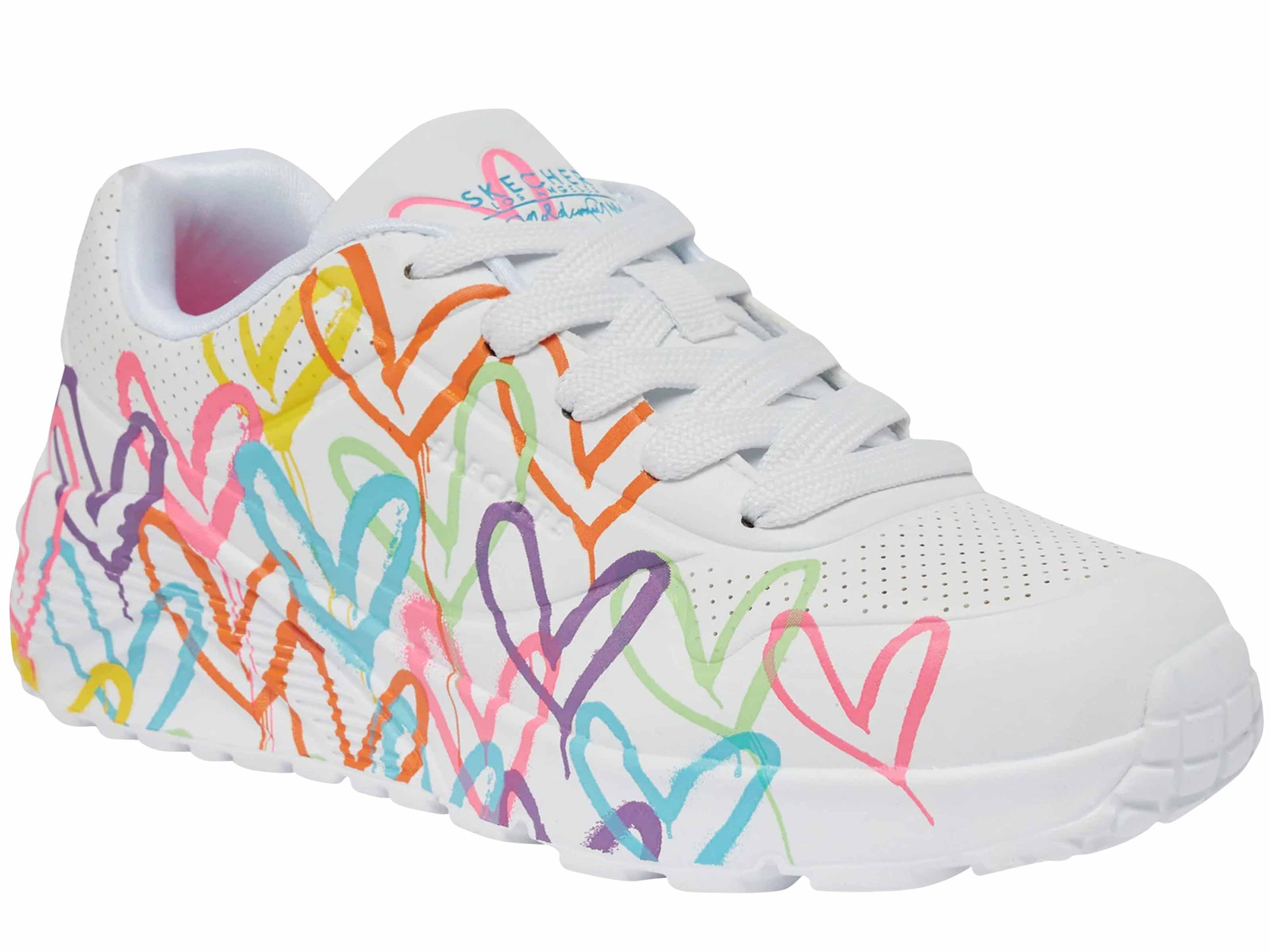Skechers Uno Lite Spread The Love 314064L Wmn Sneakersy Damskie Białe