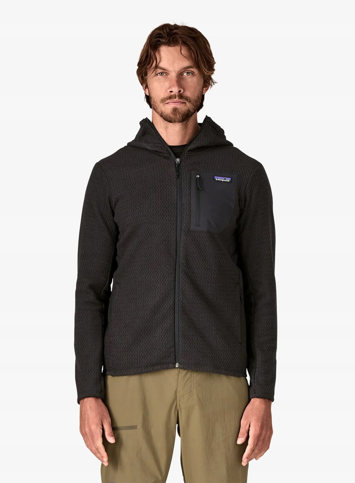 Bluza z kapturem Patagonia R1 Air Full-Zip Hoody black L