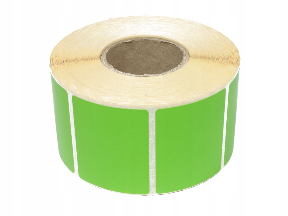 Termo Etikety 80x80 500 Kusů Zelené Balíček 12 Rolí