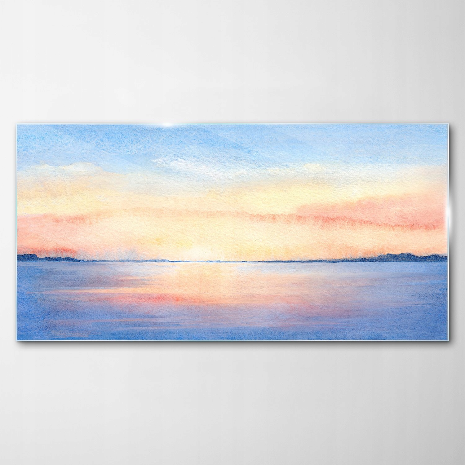 

Obraz na Szkle Dekor Akwarele Zachód Słońca 140x70