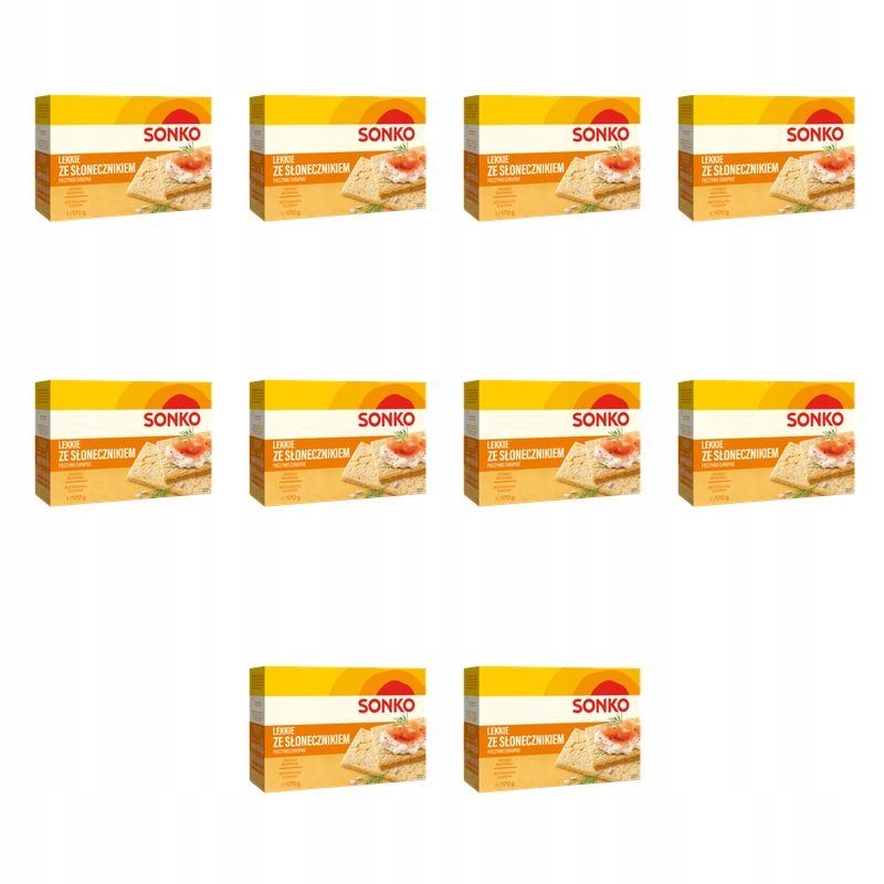 Sonko. Lehké s slunečnicí. Trvanlivé pečivo 170 g. X10