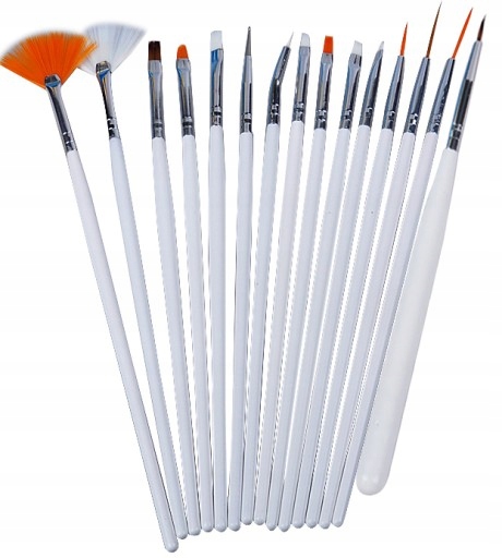 

slay Zestaw 15 Pędzli Do Zelu Farbek One Stroke