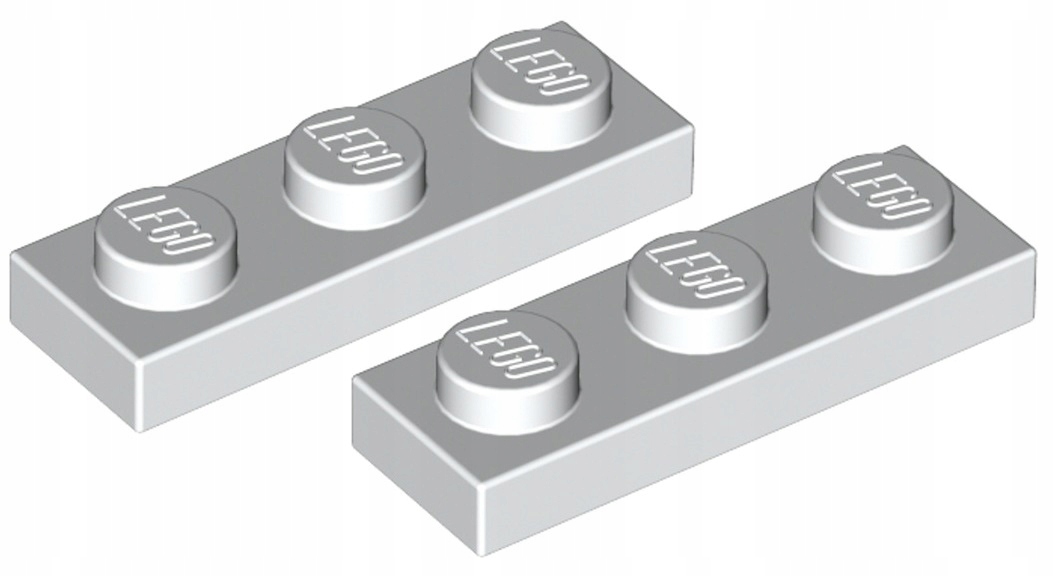 

Lego Płytka 1x3 Biała/White (3623/362301) 2szt.