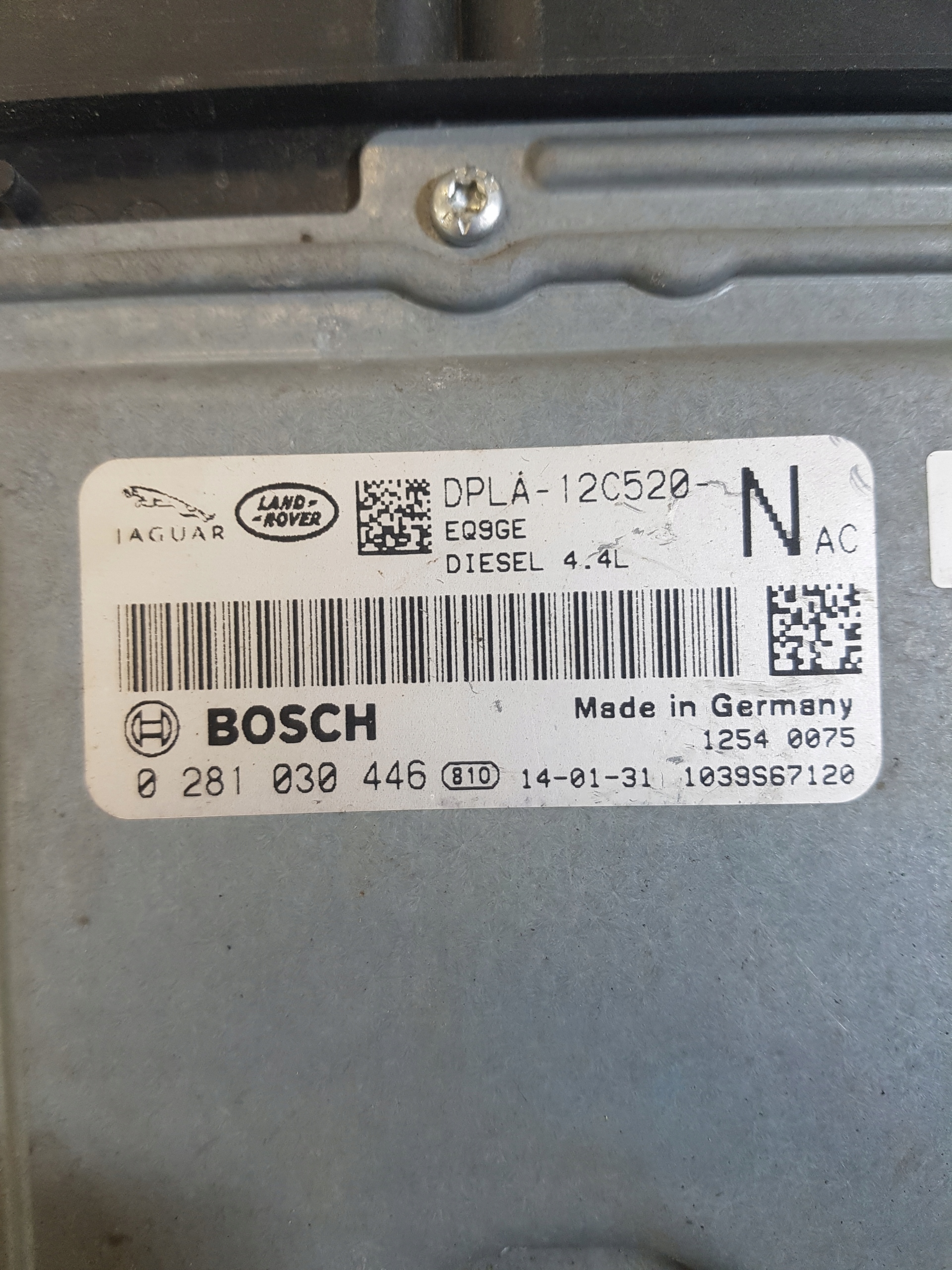 computer of the engine control unit LAND ROVER RANGE ROVER 0281030446 DPLA-12C520-for