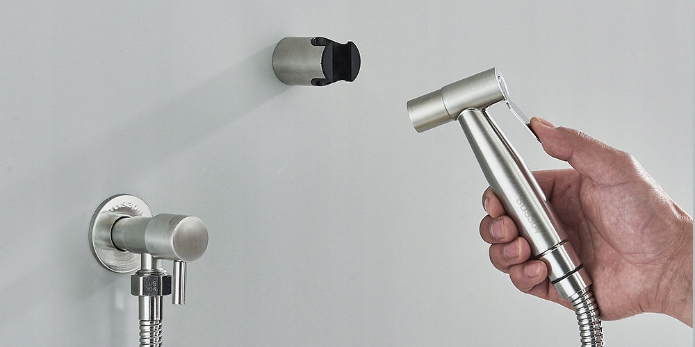 BATERIA BIDETOWA ZESTAW PODTYNKOWY BIDETOWY BIDET NIKIEL SREBRNY Kolor inny