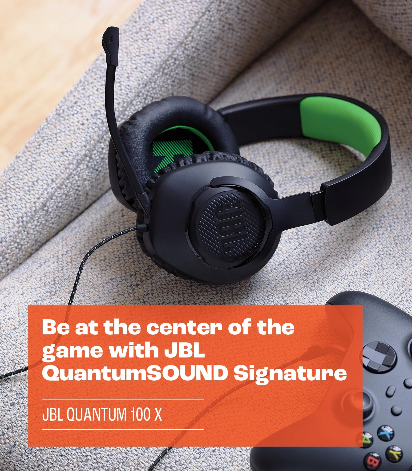 JBL Quantum 100X Słuchawki Gamingowe Dla Xbox Czarny — miniatura 2