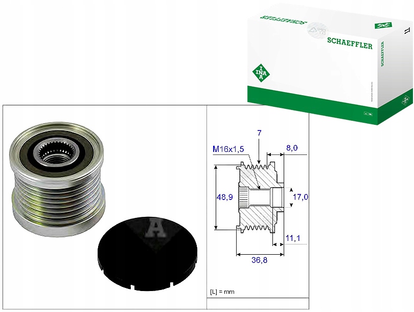 Ina Řemenice Alternátoru Renault Ina
