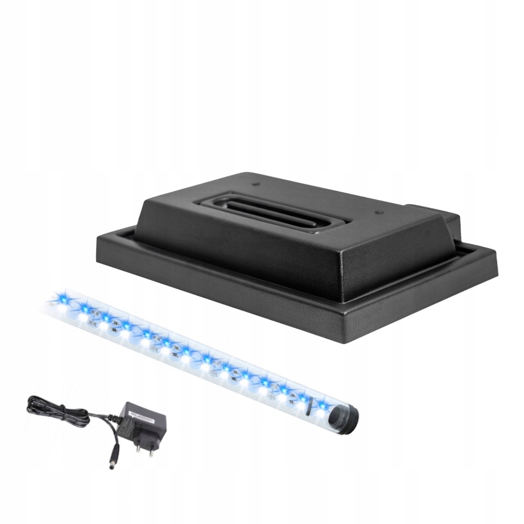 Levně Kryt do akvária 40x25 černý Led osvětlení B-n Den Noc