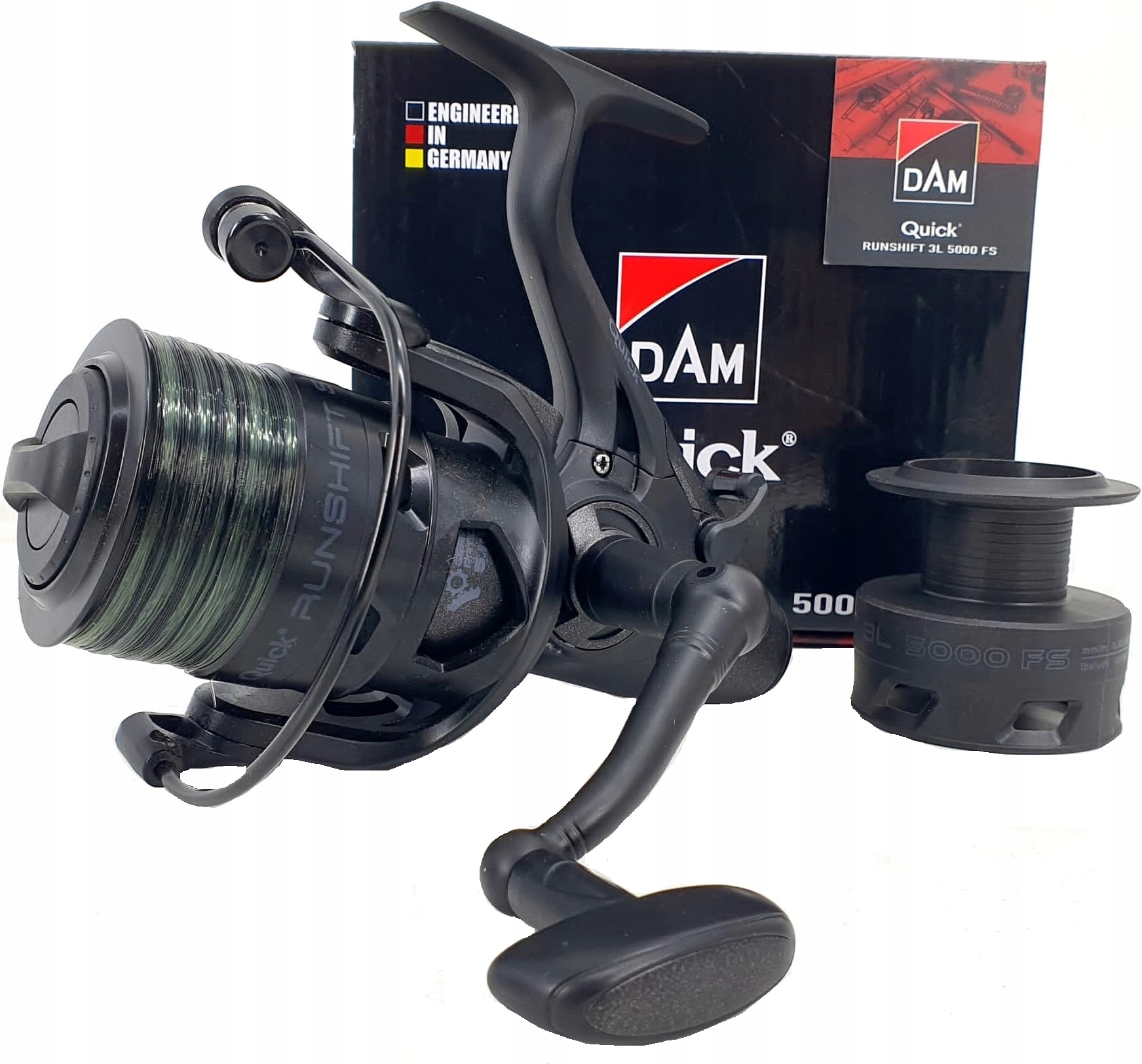 

Kołowrotek Dam Runshift 3L 5000 Fs Żyłka Camo 12lb