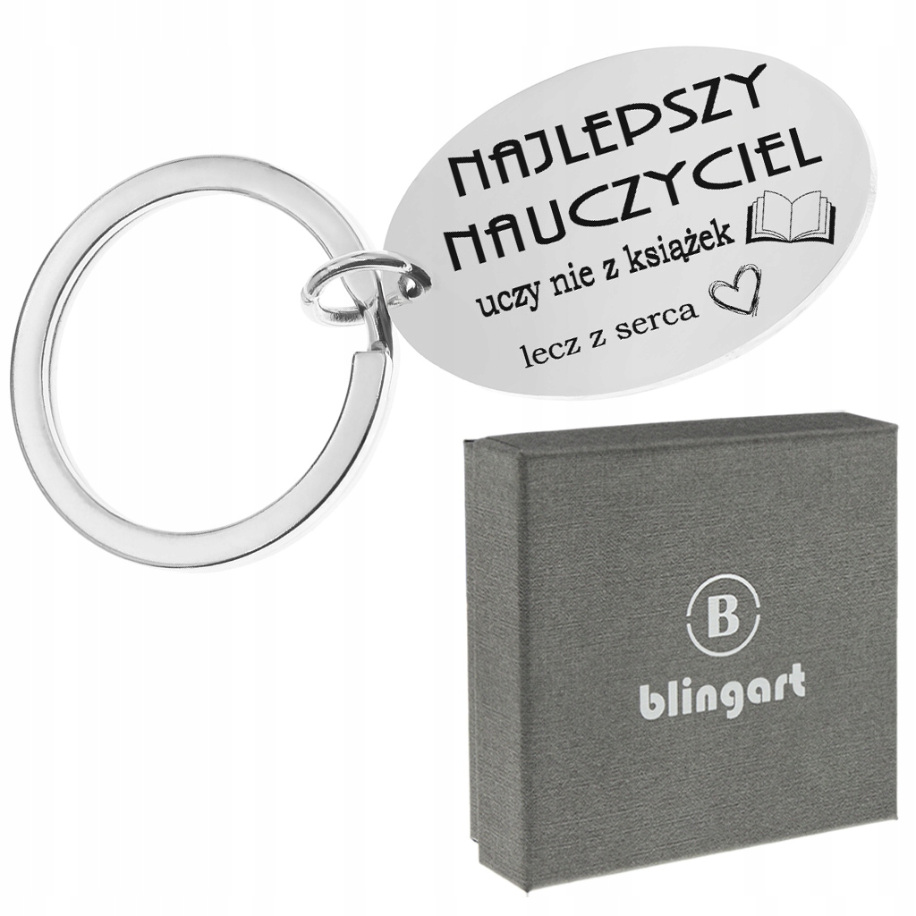 

Brelok do kluczy Z Grawerem zawieszka Stal 316L