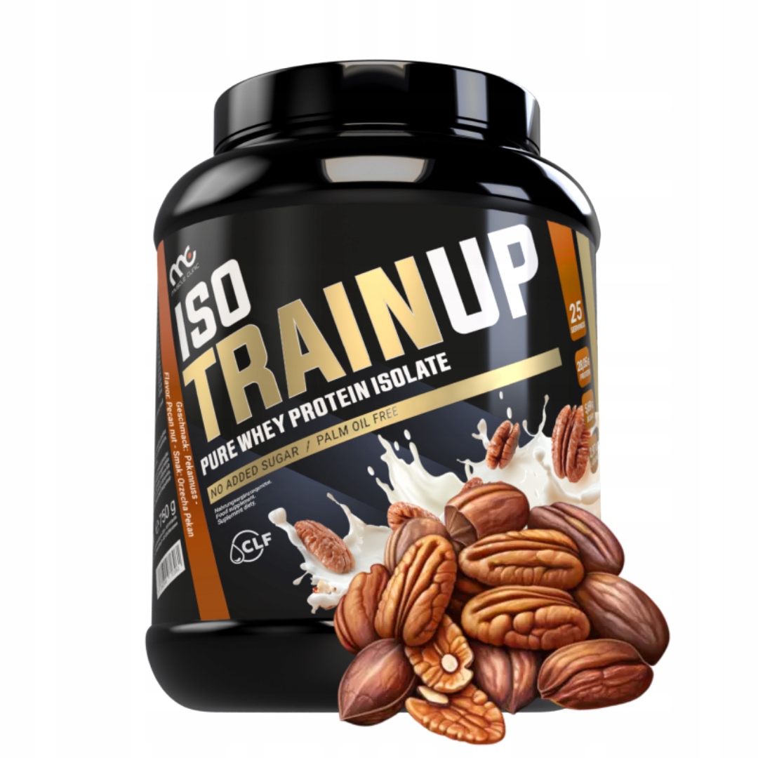Muscle Clinic Iso Train Up 750 g Wpi proteinový izolát pekanové ořechy