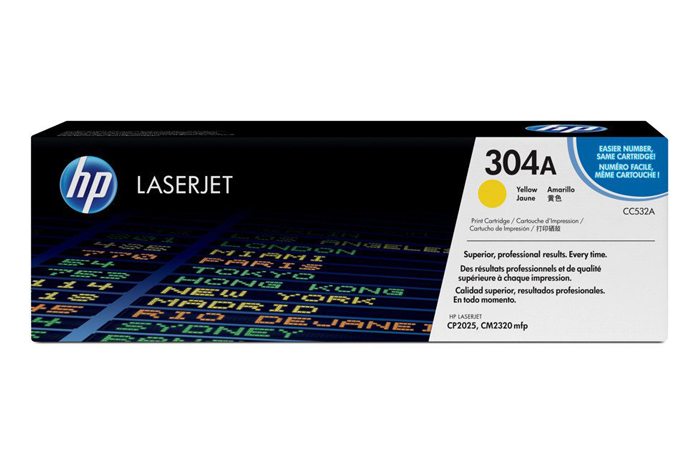 Toner Yellow Hp Color LaserJet CP2025, CM2320 (304A CC532A)