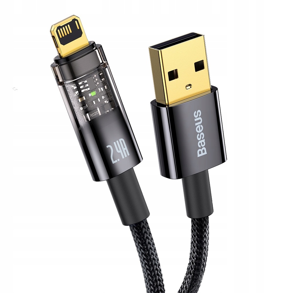 

Baseus Kabel Usb Do Iphone 5 6 7 8 X Ipad 2.4A 1M